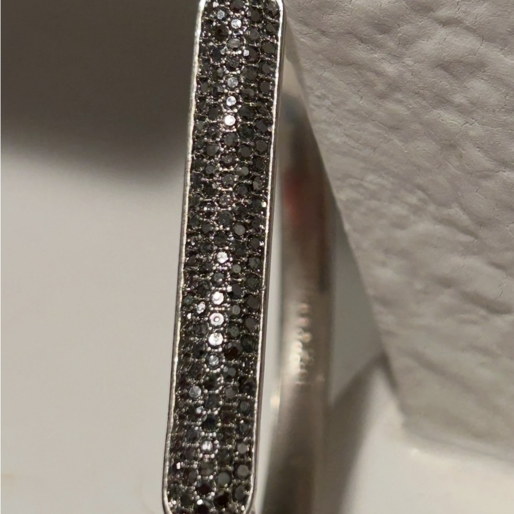 Lucky Brand Silver tone Bracelet with pave crystals